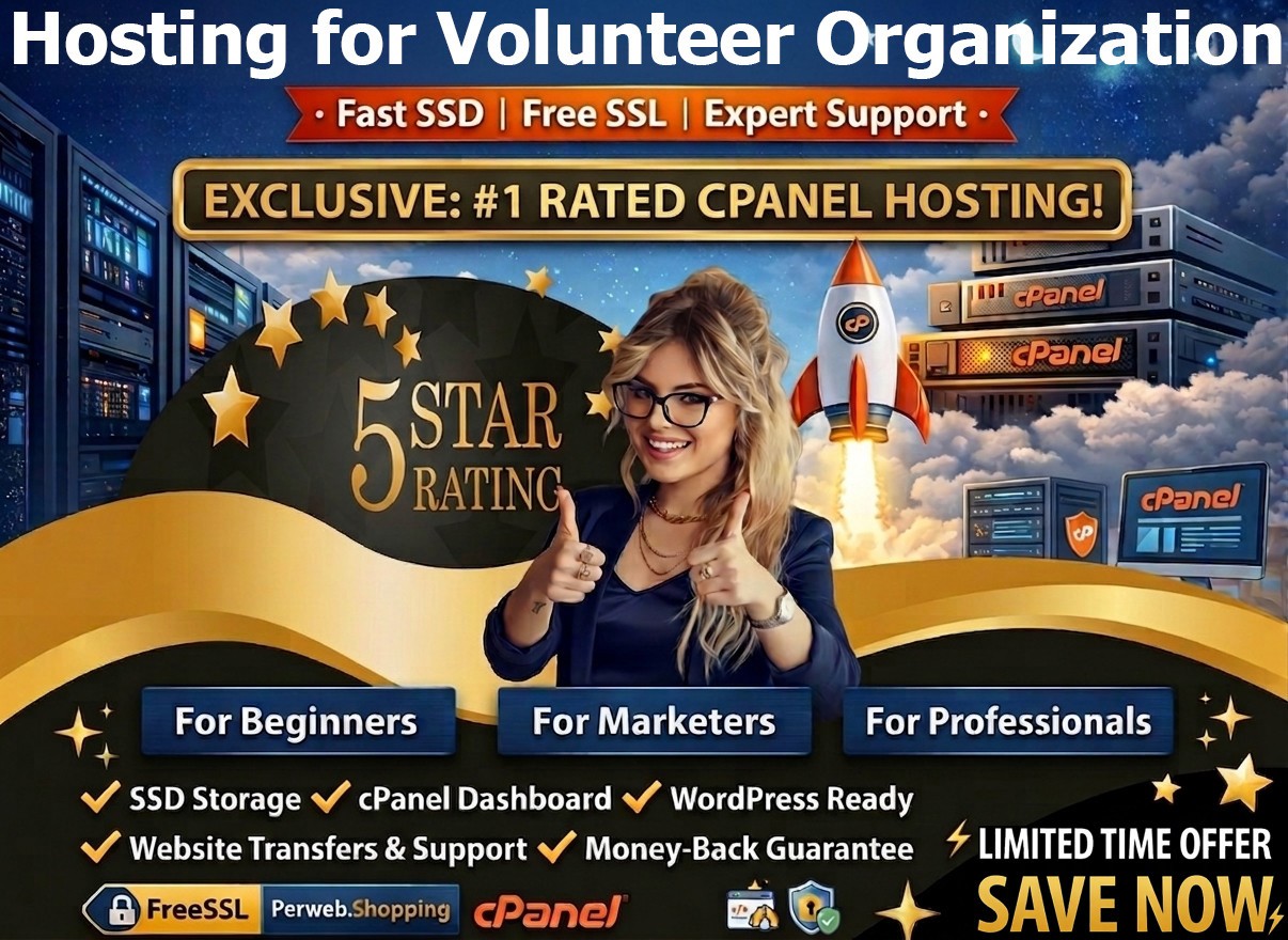 Hosting for Volunteer Organization – 🌐 Unlimited SSD + Fast SSL- Just $14.99/Yr