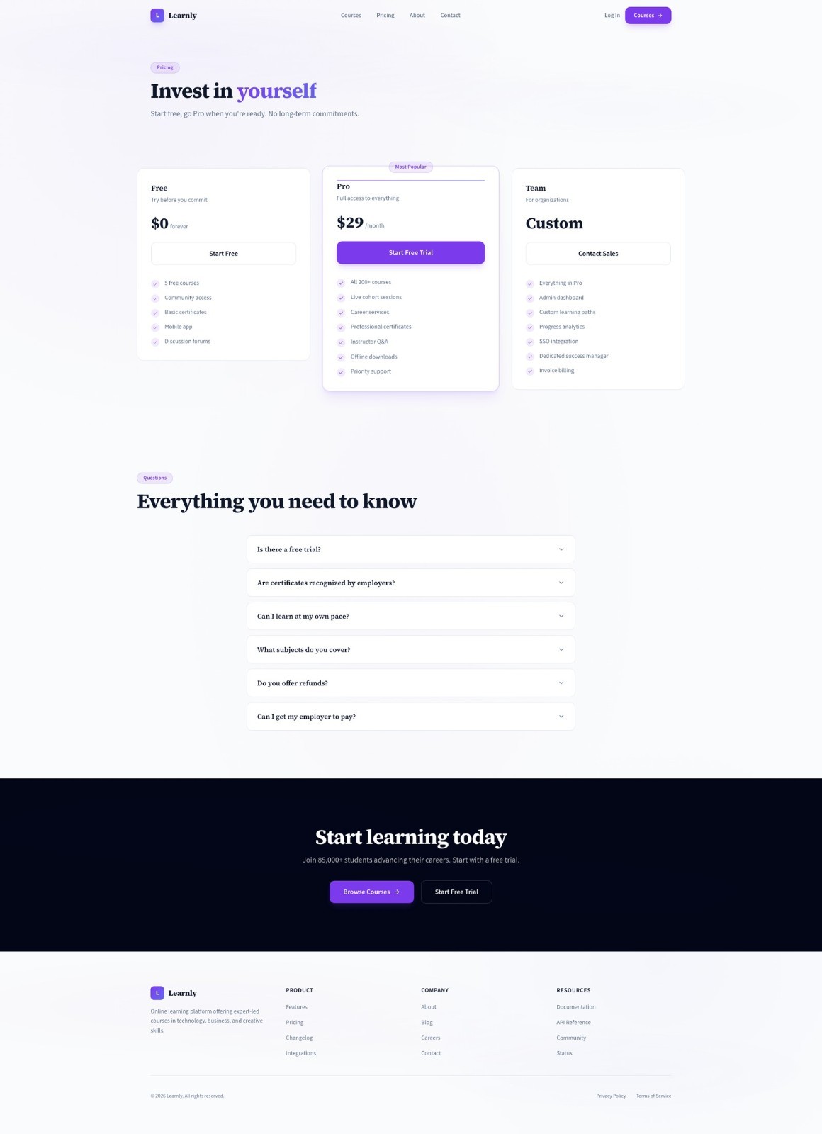 Premium Custom Website Design & Development – SEO Education service Website