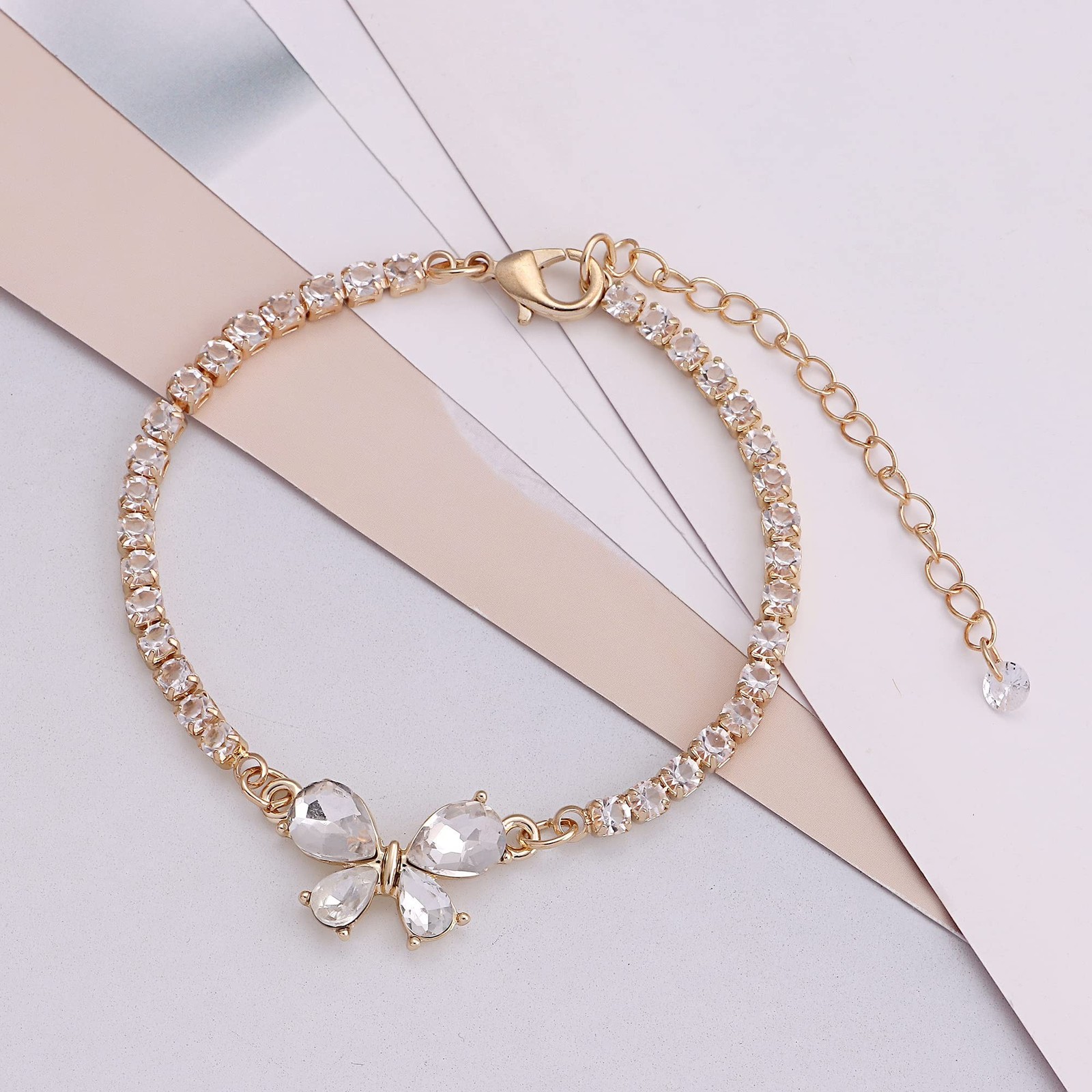 Bridesmaid Jewelry Set for Women 18K Gold & Silver & Rose Gold Plated Butterf…