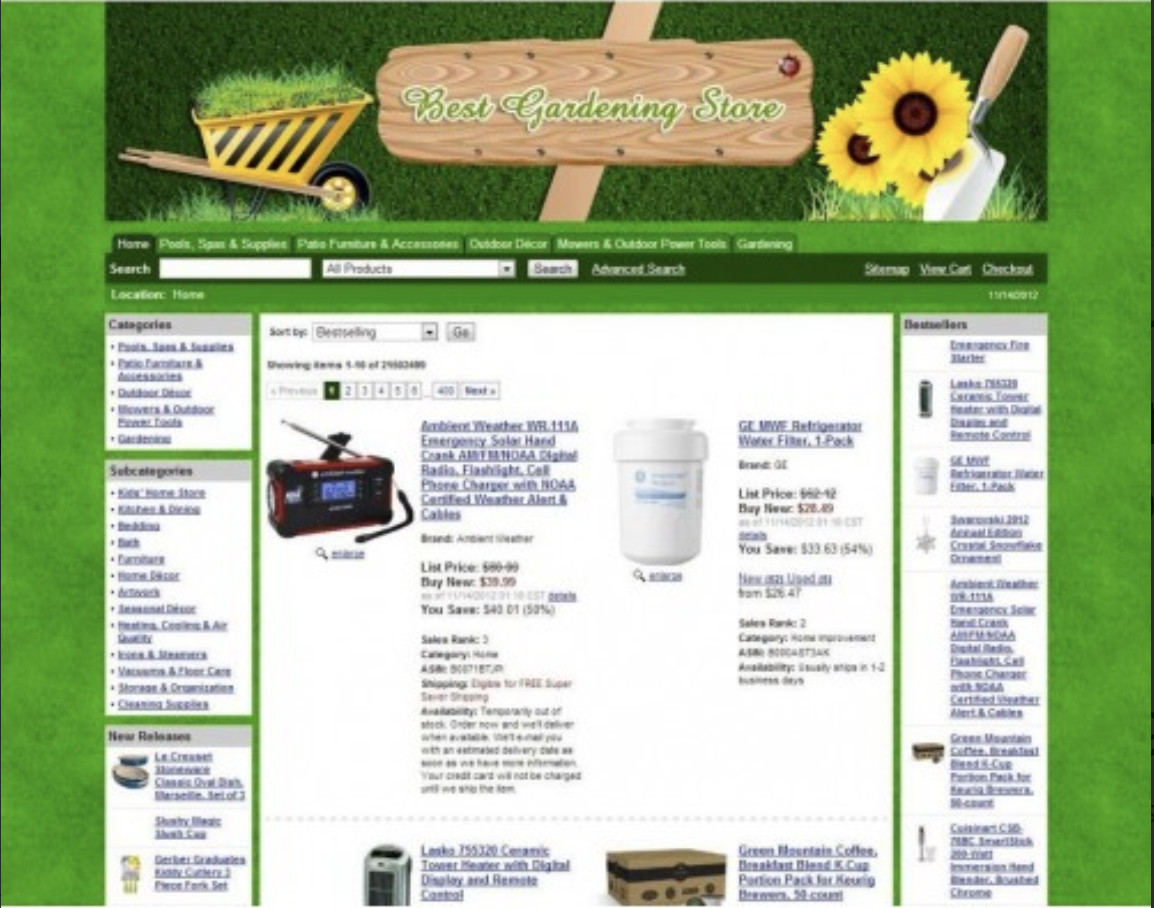 🥇 Turnkey Amazon Gardening Affiliate Store Website Turnkey Business for Sale