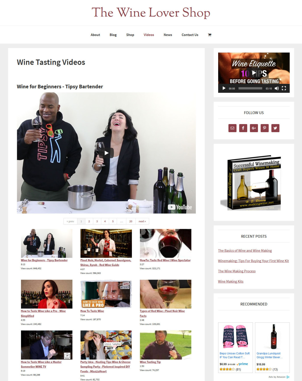 [NEW DESIGN] * WINE LOVER STORE * blog website business for sale AUTO CONTENT