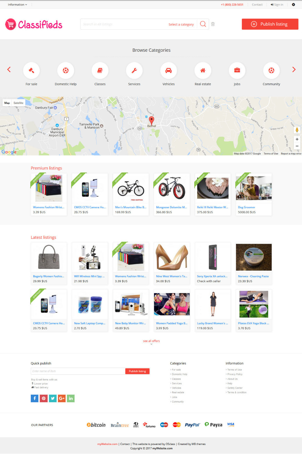 Responsive Classifieds Website – Free Install + Hosting