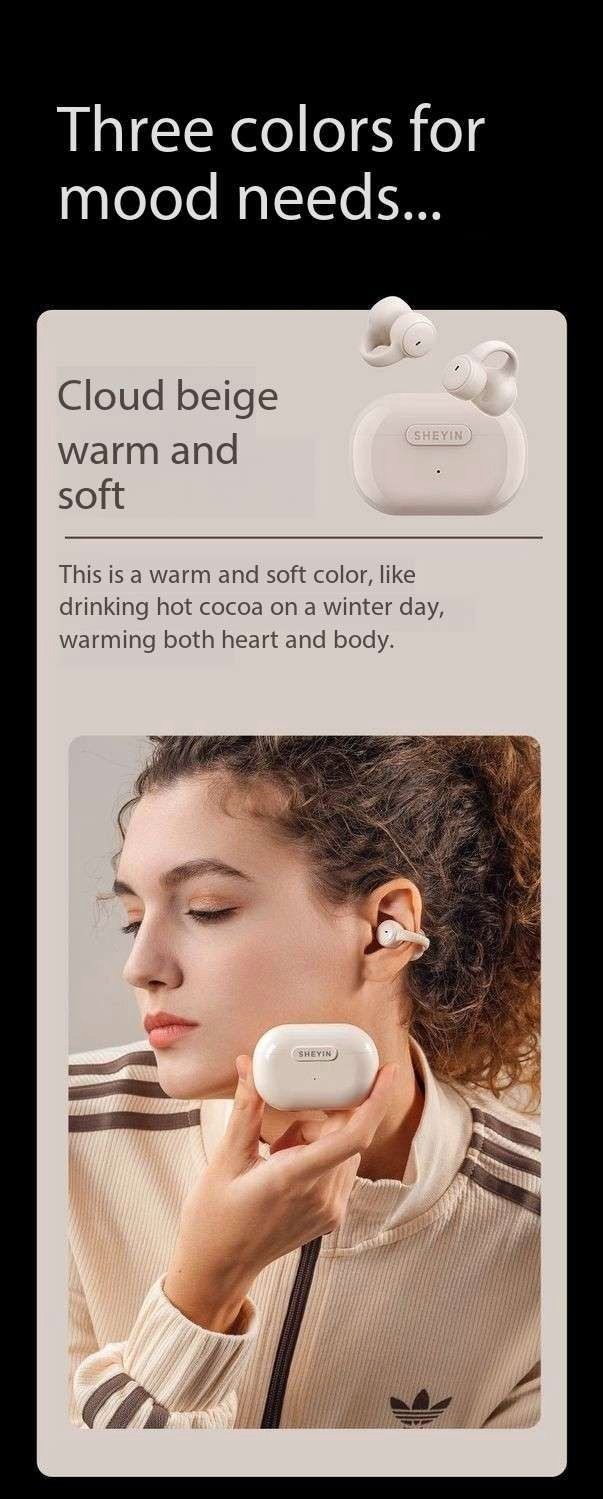 SHEYIN/X2 Bluetooth Earphones Clip-On Sports Anti-Drop Long Battery Life