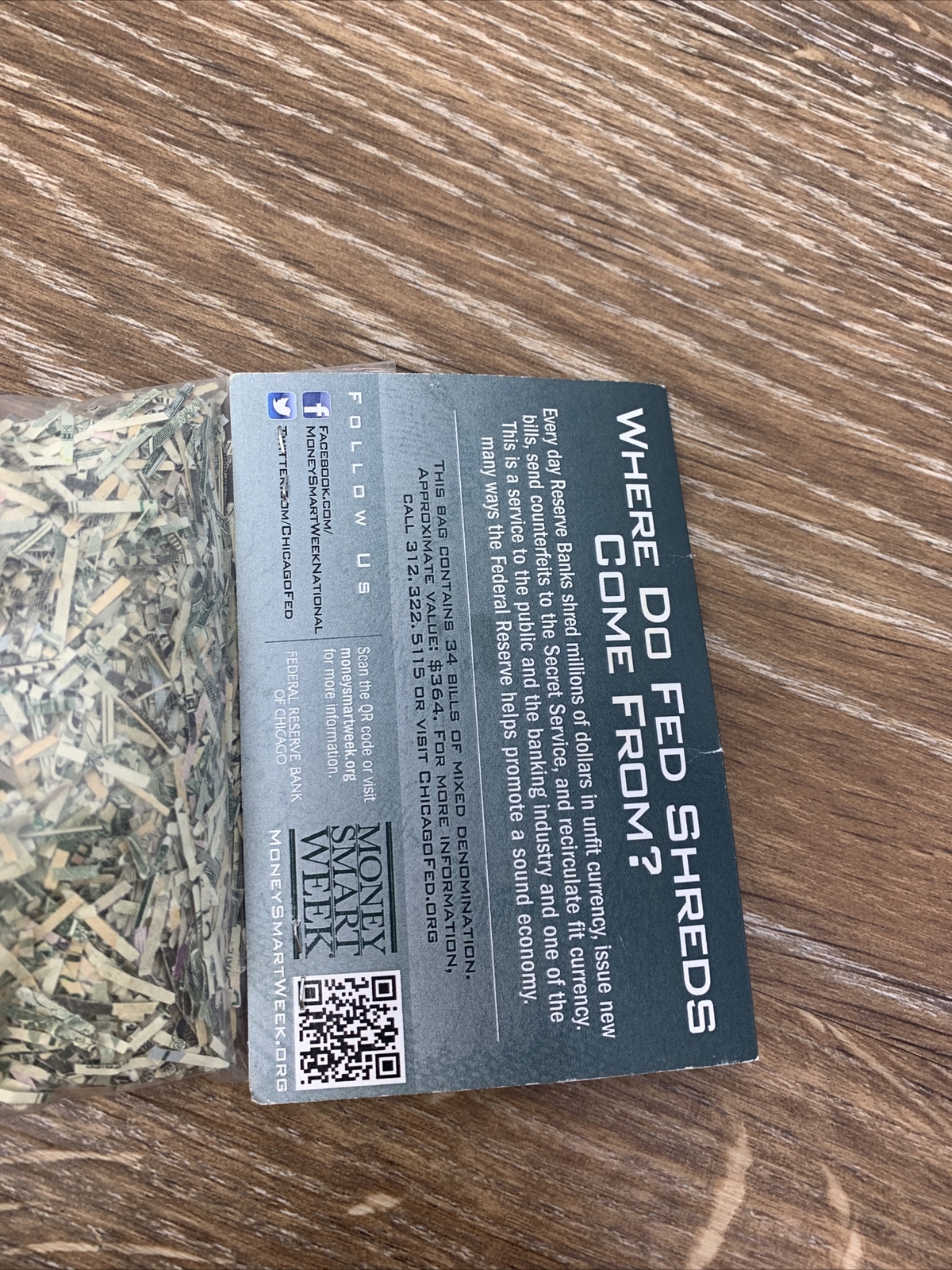 Money Smart Week Shredded Money Package Cool Gift Prank Idea NEW