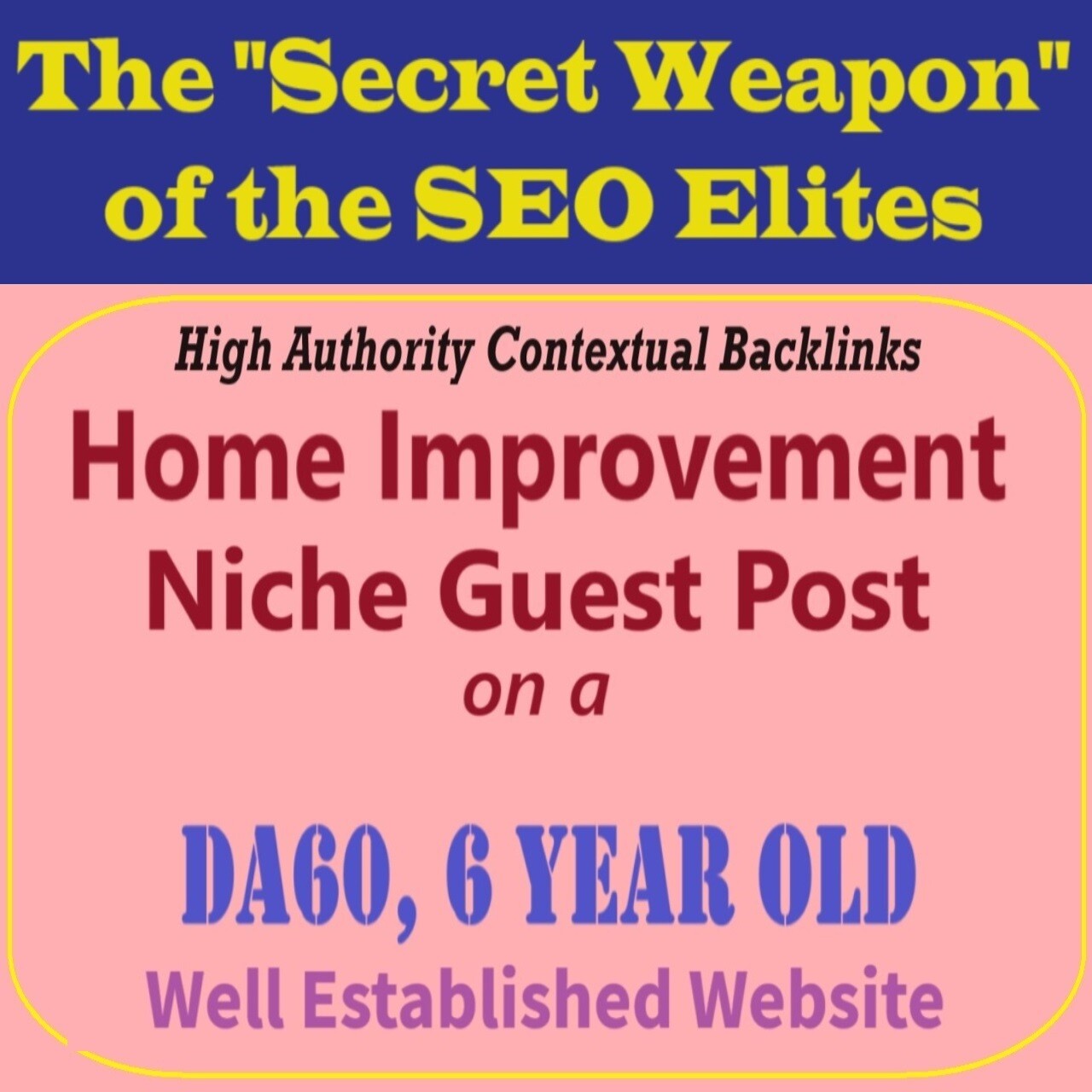 Premium SEO Guest Post on my DA60+ Home Improvement Blog with Dofollow backlink