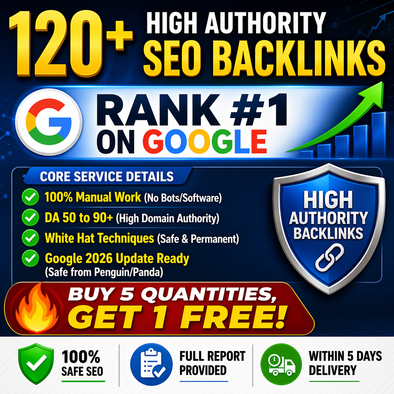 Boost Your Google Rank: 120+ High Authority Manual SEO Backlinks (White Hat)