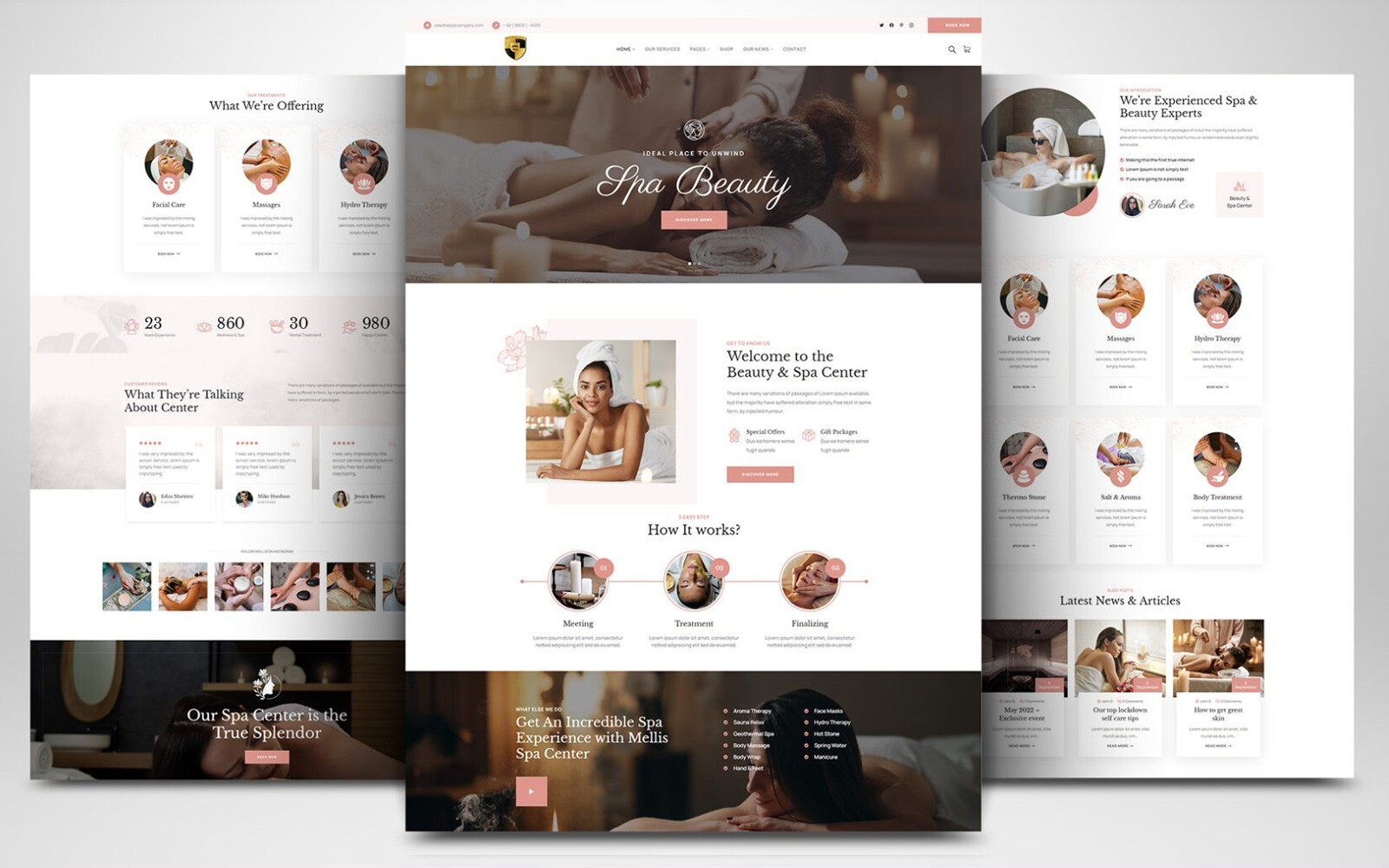 CUSTOM PROFESSIONAL WEBSITE FOR BEAUTY COSMETICS WELLNESS BRANDS WORDPRESS