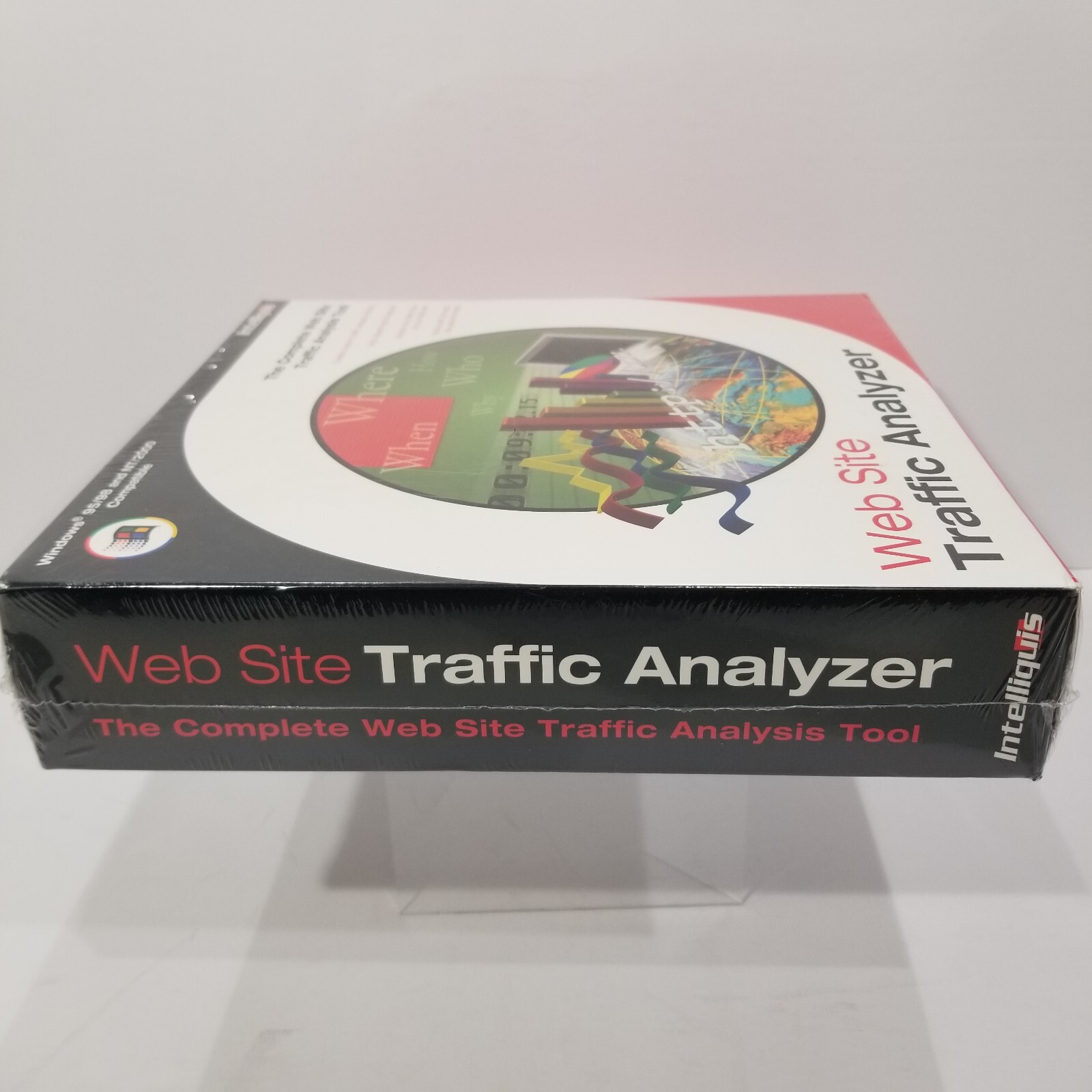 Intelliquis Website Traffic Analyzer Rare Vintage Advertising Tool Windows 95/98