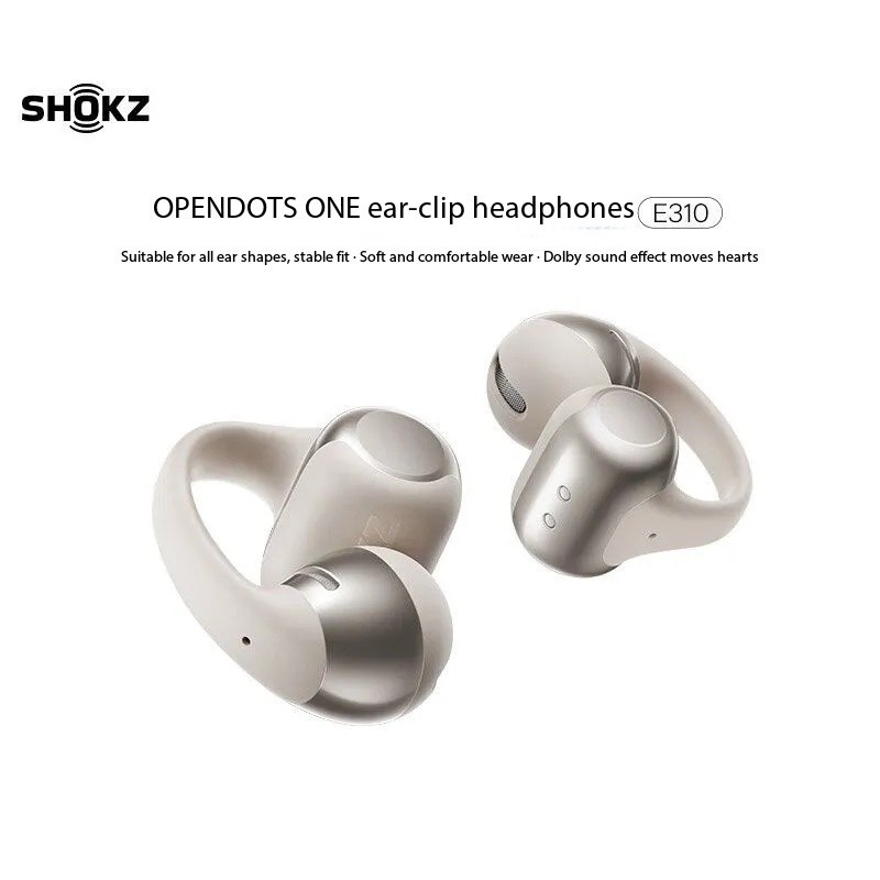 SHOKZ OpenDots ONE310 Open-Style Bluetooth Clip-On Headphones