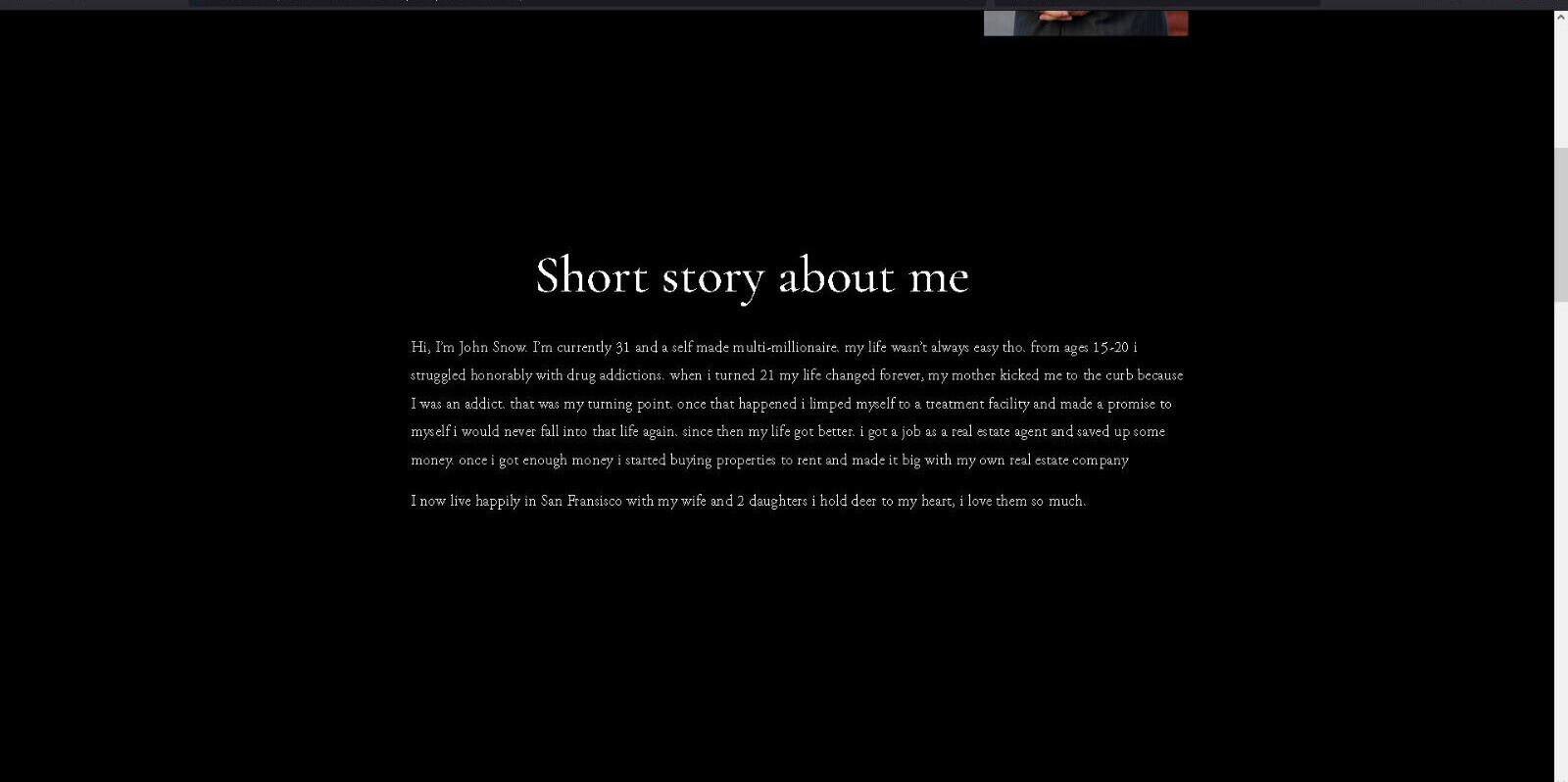 Squarespace website Template, Personal Website Template, Personal Bio Website.