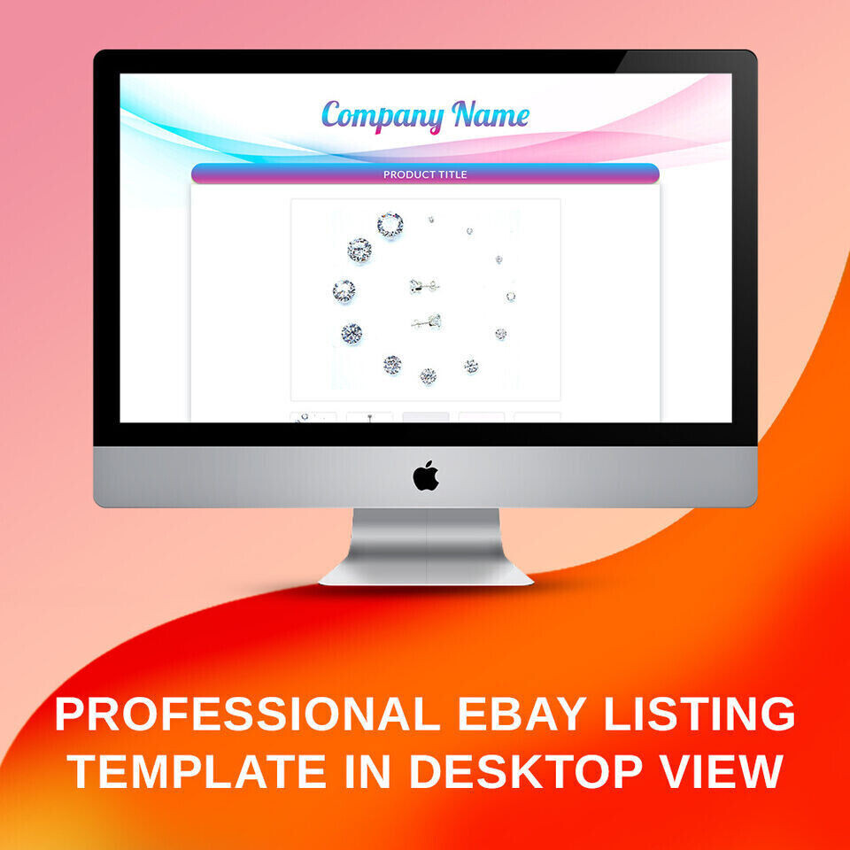 eBay Mobile Responsive eBay Listing Template Auction Template