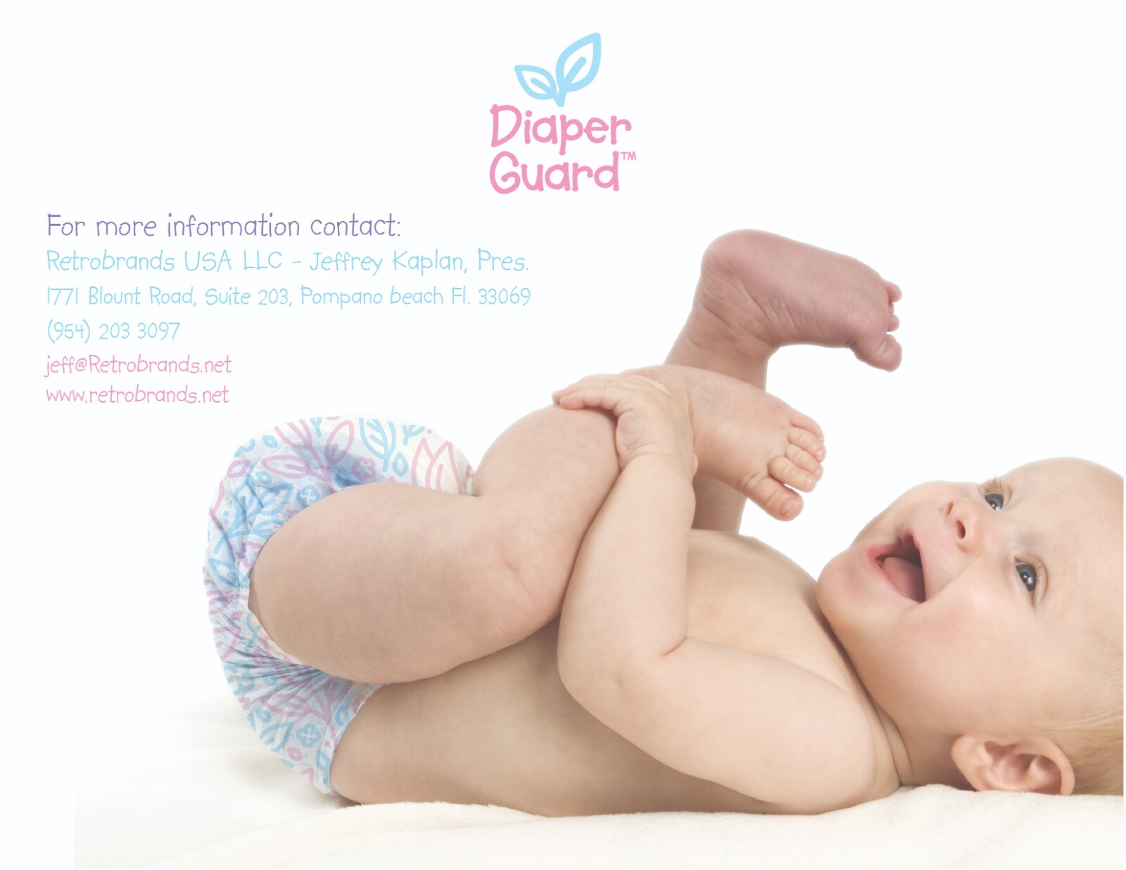 Trademark for the Famous Brand “DIAPER GUARD” Millions of New Babies Each year