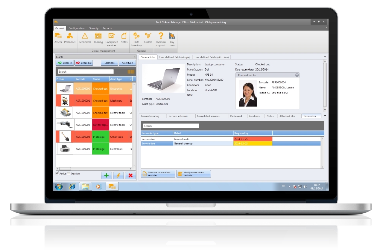 Tool and Asset Management Software – Small to Mid-sized Businesses – Try it free