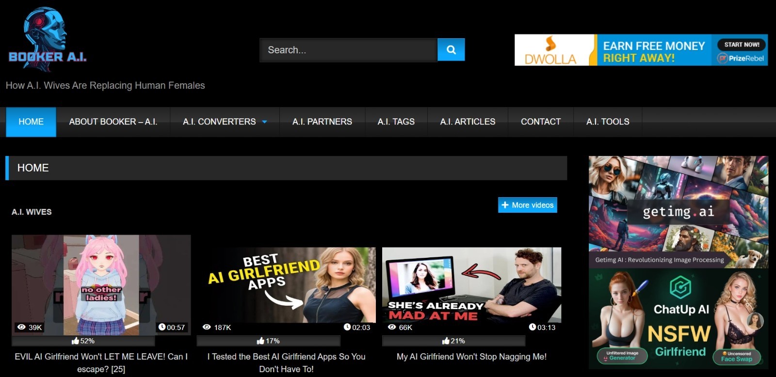 A.I. VLOG, A.I. BLOG, A.I. NEWS AND A.I. TOOLS Website For Sale