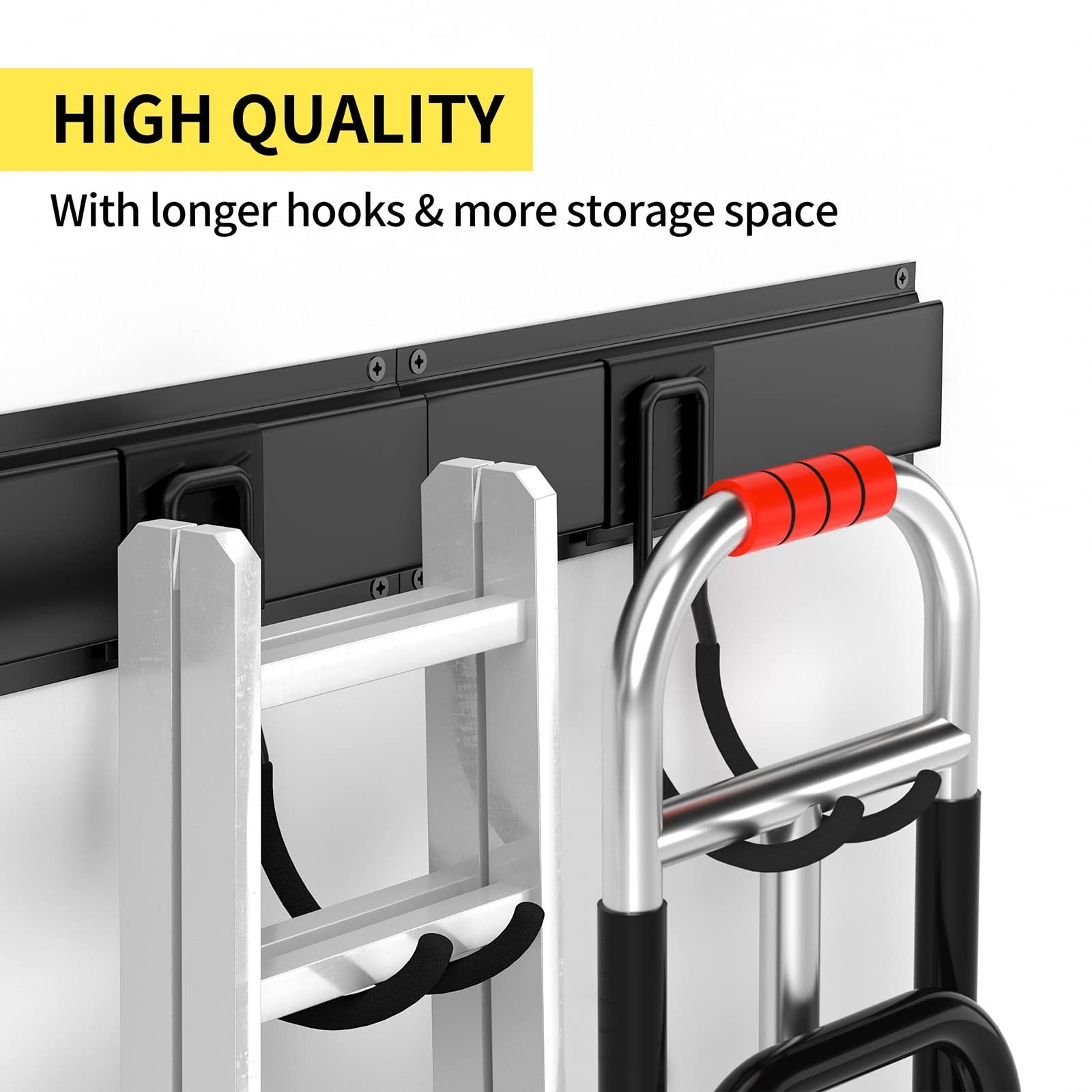 Garage Tool Organizer Wall Mount 13 PCS, Yard Garden Tool Organizer, Adjustab…