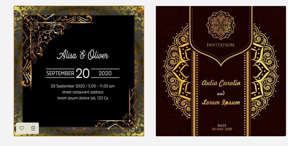 Wedding Invitation Templates 1300 High Quality Vector & jpg Fully Editable