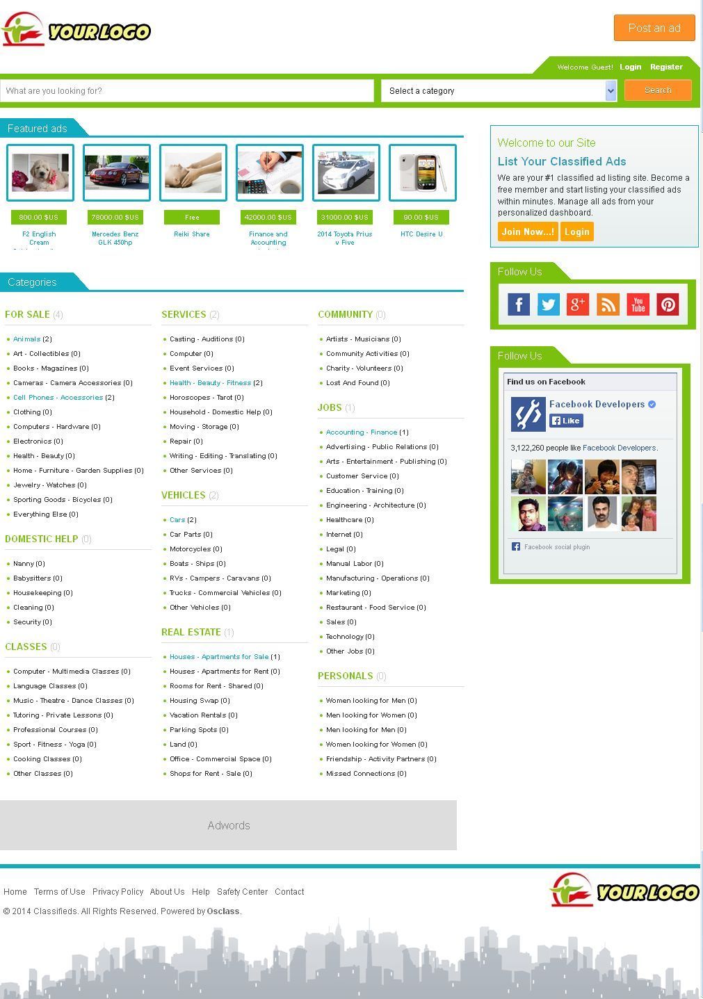 Local Classified Website + Free Install + Hosting