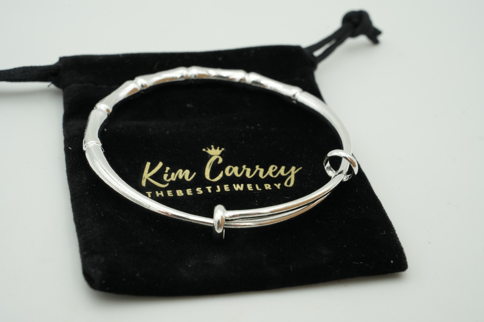 S925 Adjustable (6.4-7.8″) Sterling Silver Bangle Bracelet for Women