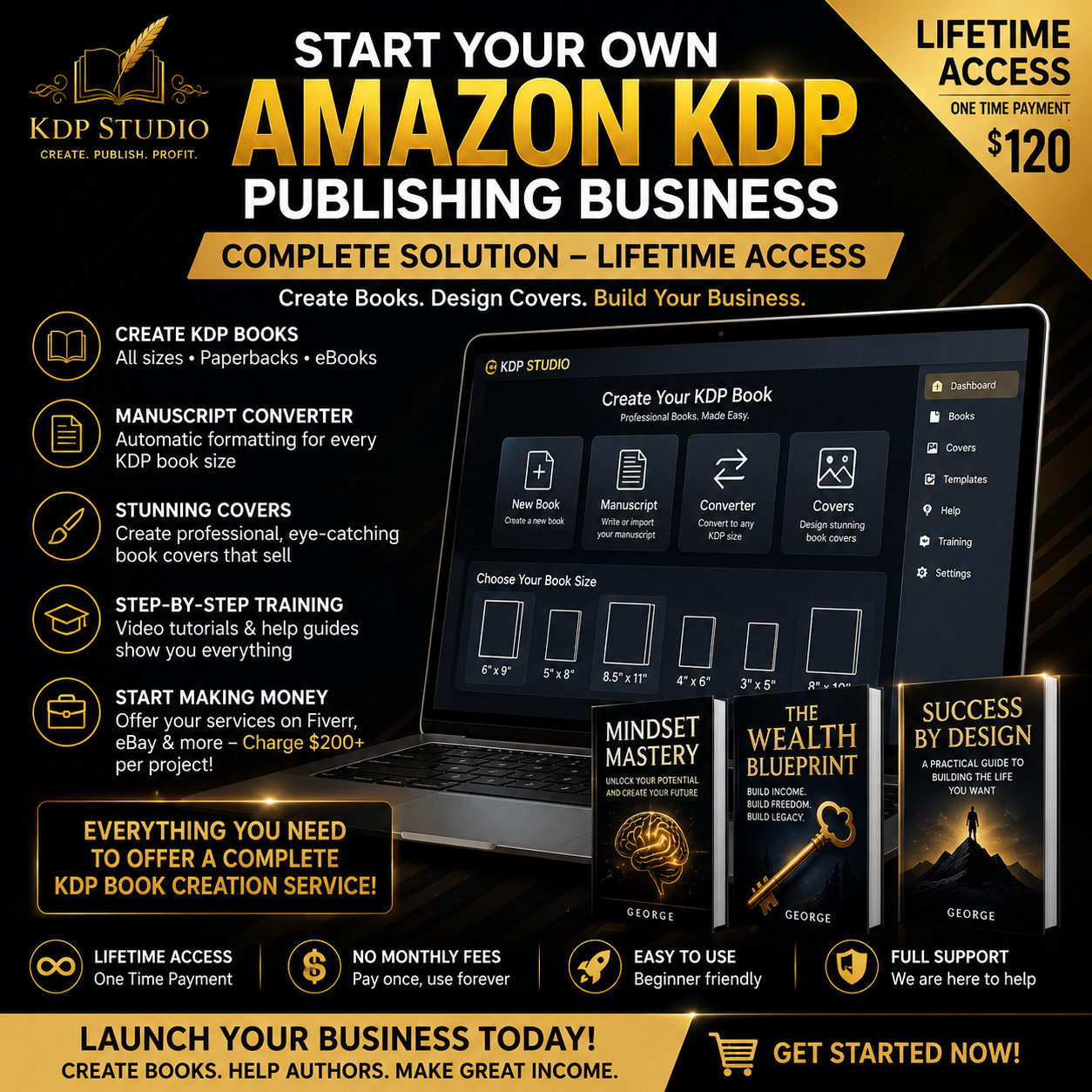 Start Your Own Amazon KDP Book Publishing Business – Lifetime Access Included!
