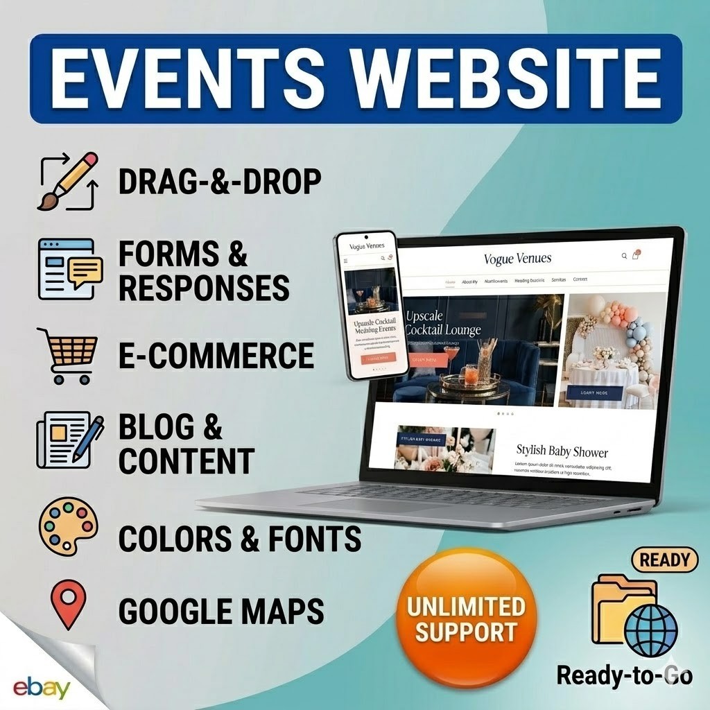 Complete Professional Event Planner Website | Ready-to-Launch Business Solution