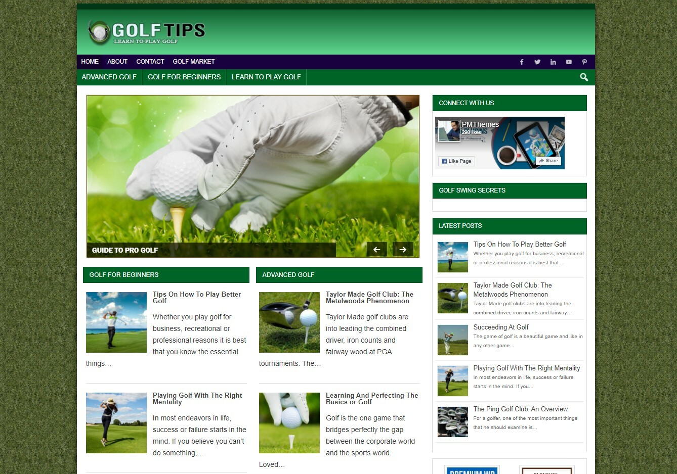 Golf Website Business for sale – Work From Home Online Business