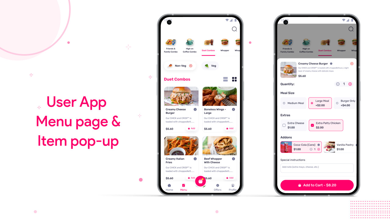 FoodCrown Flutter Food Delivery & Restaurant POS System | Android, iOS | Laravel
