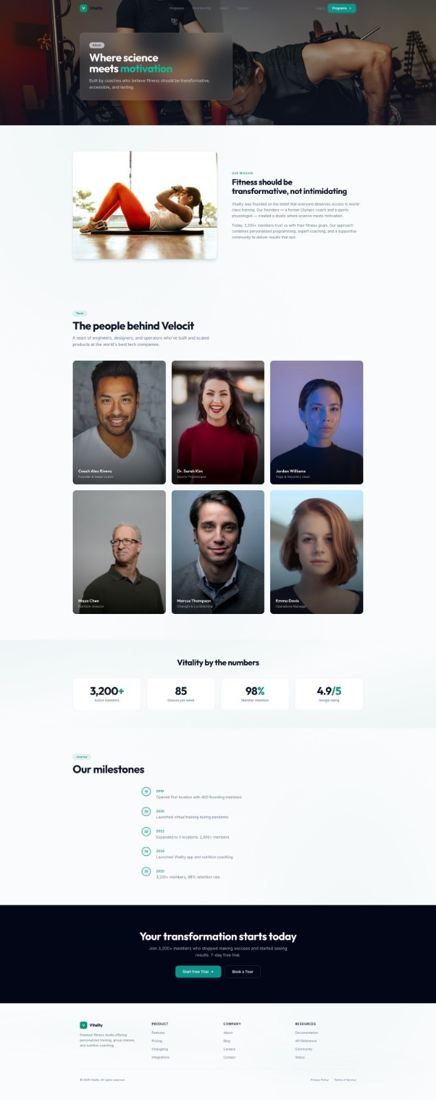 Premium Custom Website Design & Development – SEO Fitness service Website