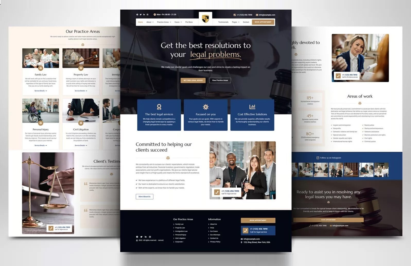Lawyers, Law, Attorney, Justice & Tax Website Professional Responsive Website