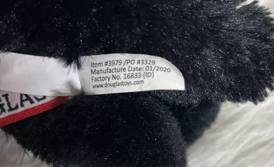 Harko 8″ Black German Shepherd Plush Stuffed Animal Dog Douglas Toy With Collar