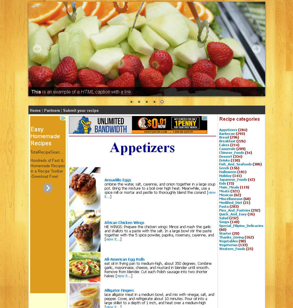 Cooking Recipe Website with 40,000+ recipes included + Free Hosting
