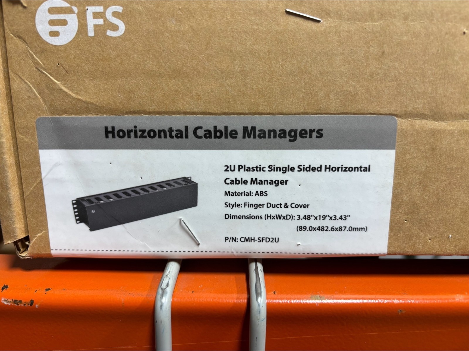 Horizontal Cable Managers 2U Plastic Sided CMH-SFD2U