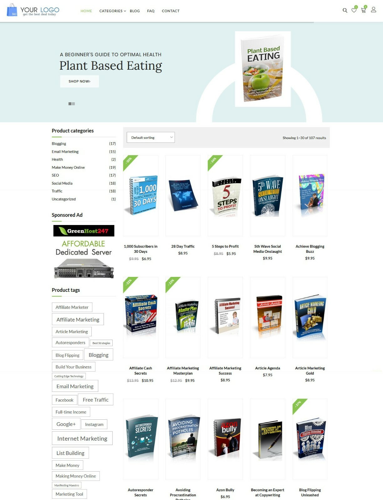 Online Books Shop Website For Sale PreLoaded + Free Hosting & Installation
