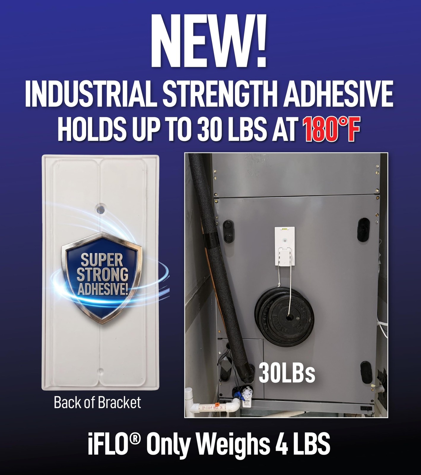 iFLO® Smart A/C Drain Line and Drain Pan Cleaner for HVAC System, Clog-Free