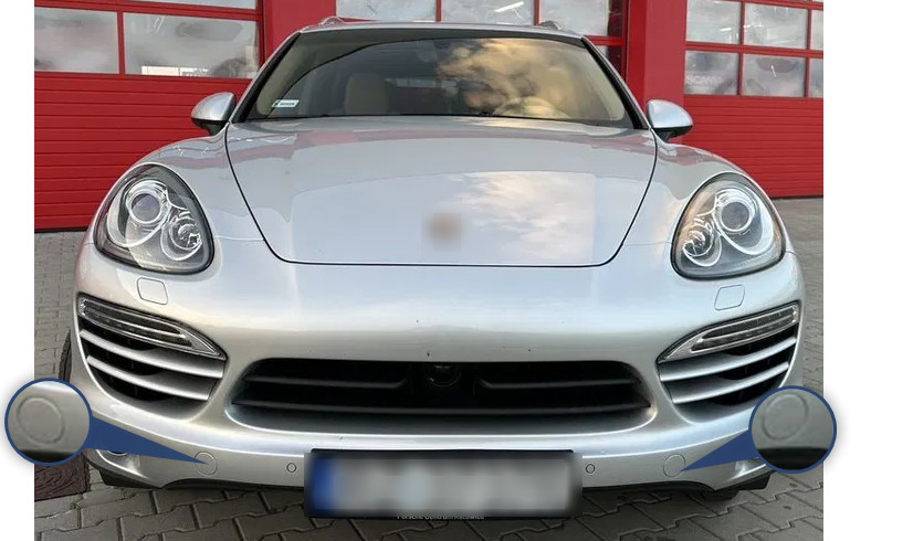 FIT TO PORSCHE CAYENNE 2010-2014 FRONT HOOK COVER BUMPER STACKSSTANGE HINTEN