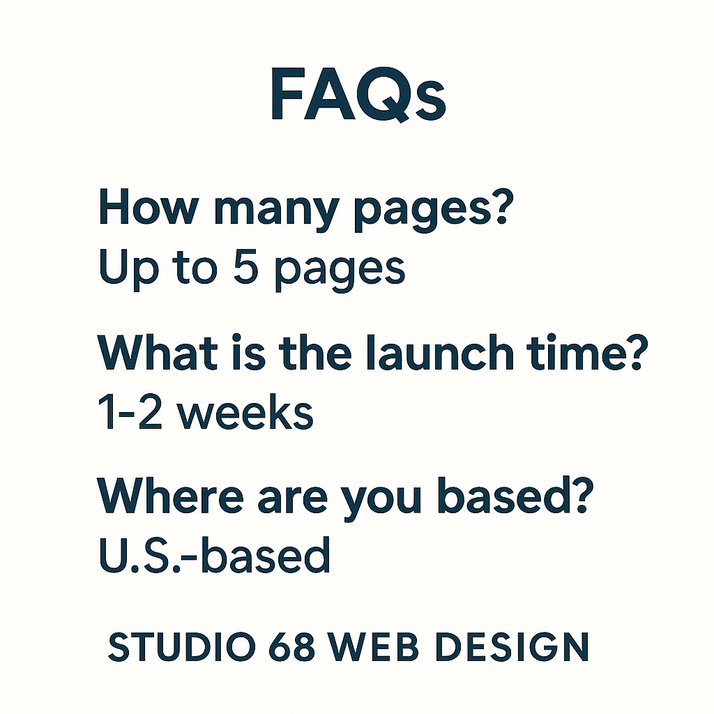 US-Based Modern Website Design for Small Businesses – $99 Setup + $99/Month