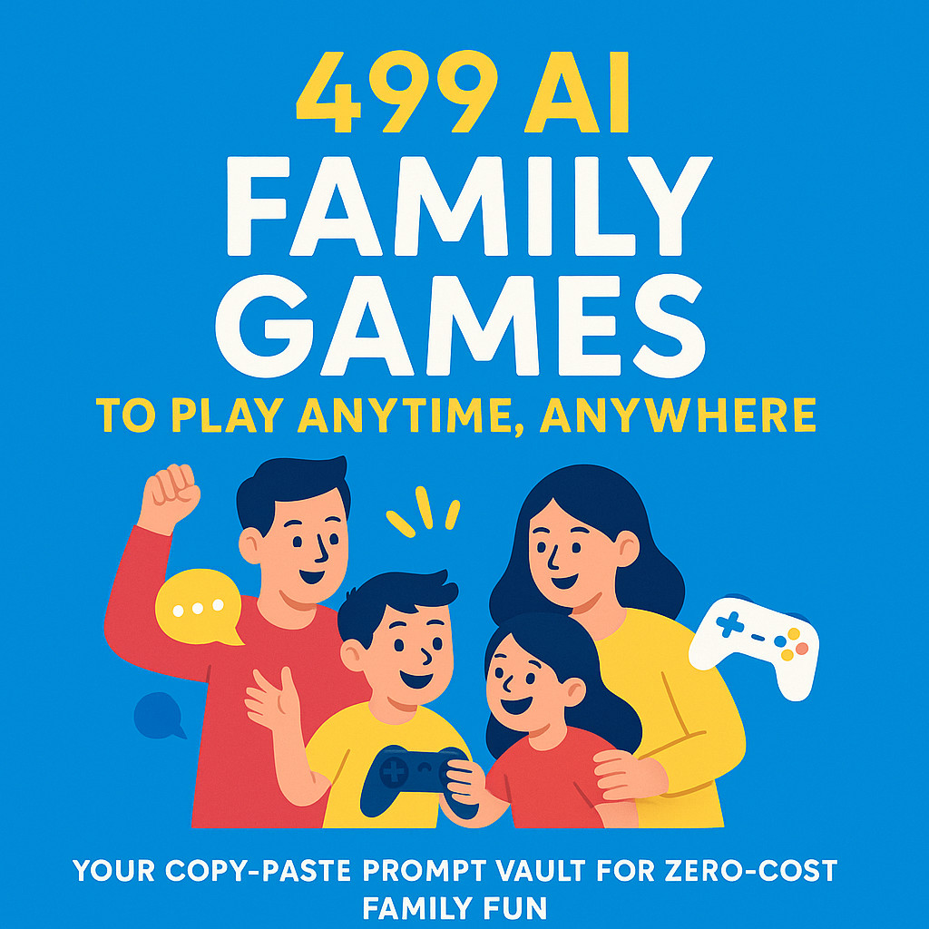 AI Prompts Family Games | Zero-Cost Fun Anytime, (Car, Home & Waiting In Line)