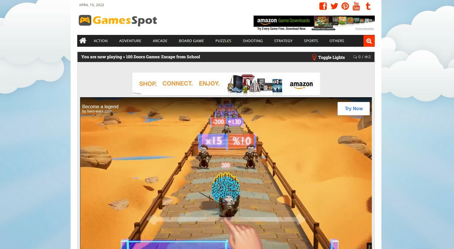 Online Arcade Games Website + Free Installation + Hosting
