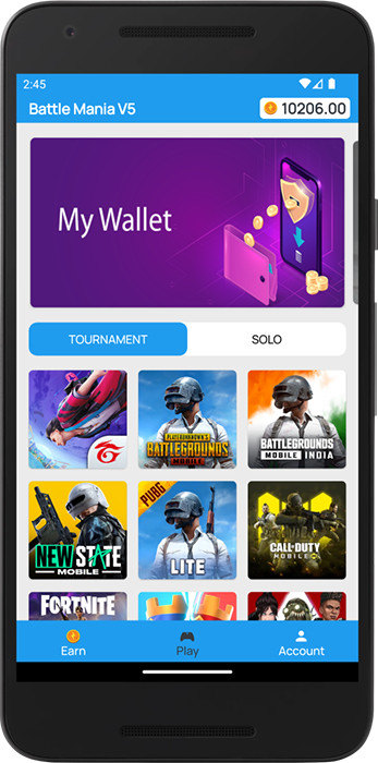 Battleon Esports Tournament Platform | Android App + Website + Admin Panel