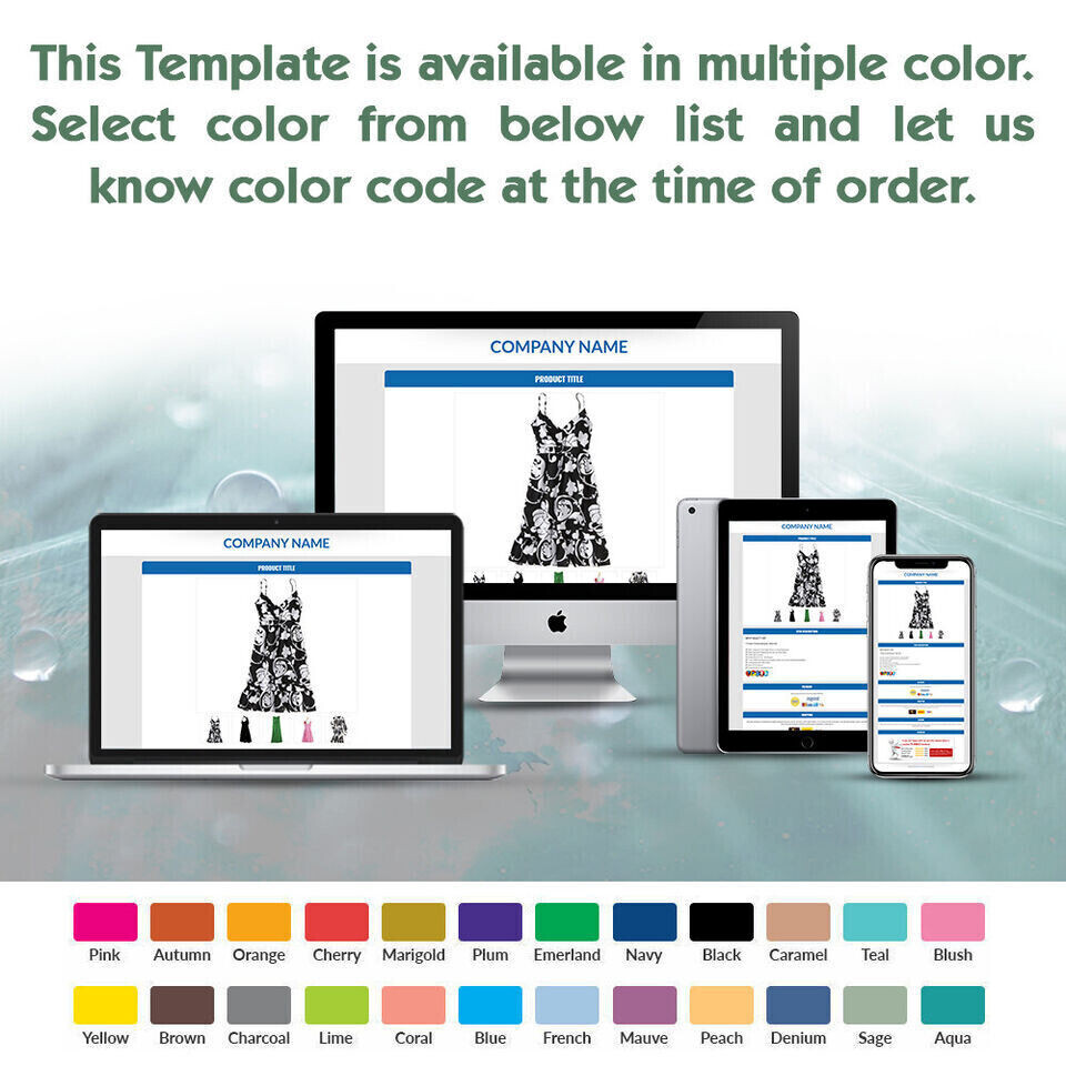 eBay Mobile Responsive Template Auction Listing Professional HTTPS Secure 2019