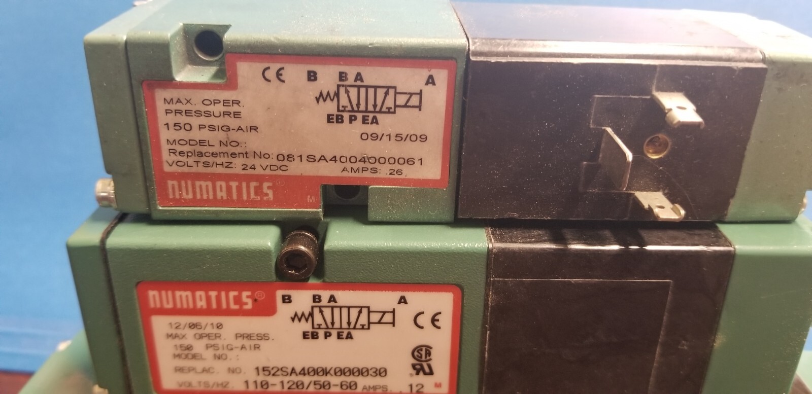 NUMATICS VALVES USED AND NEW