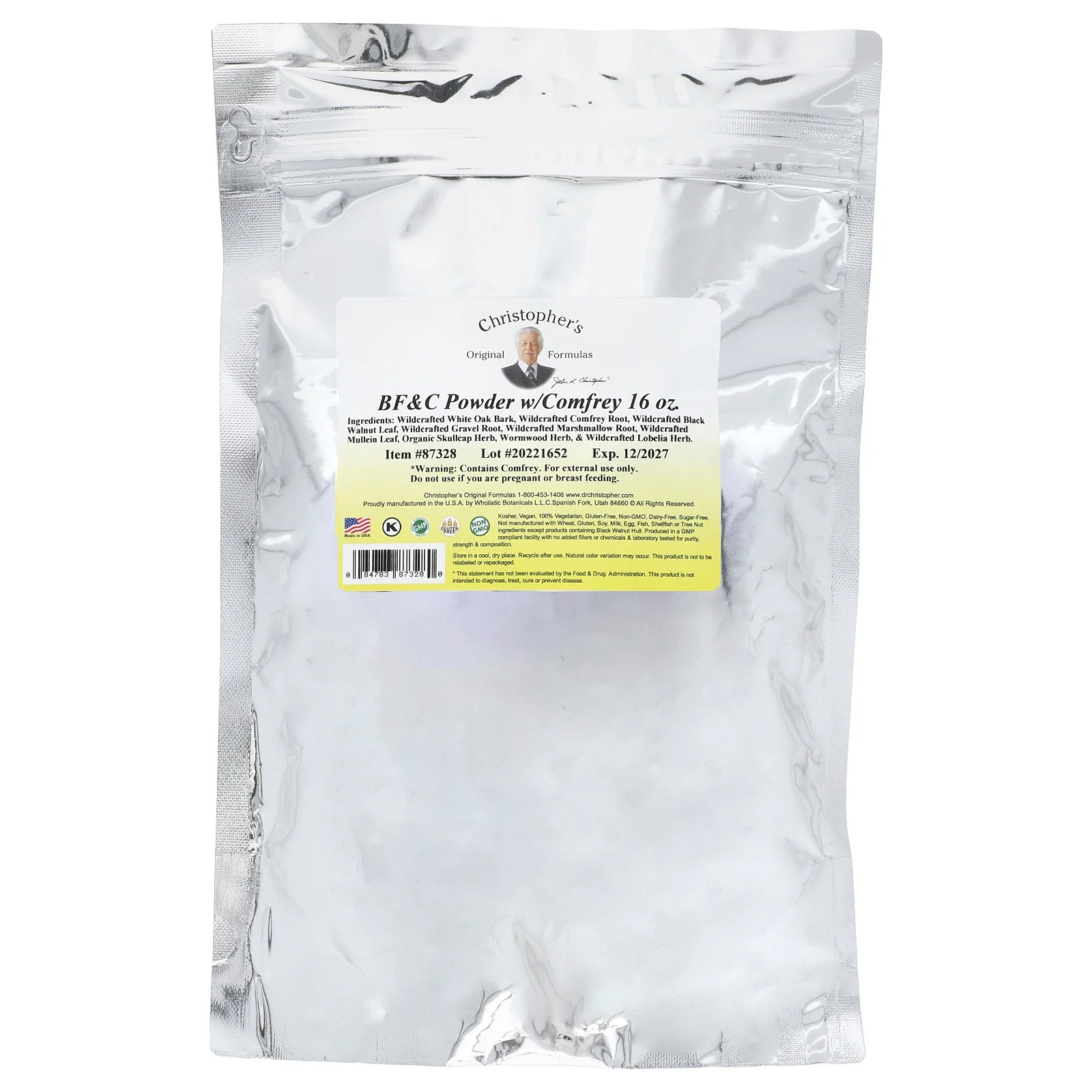 BF & C Powder w/Comfrey, 16 oz