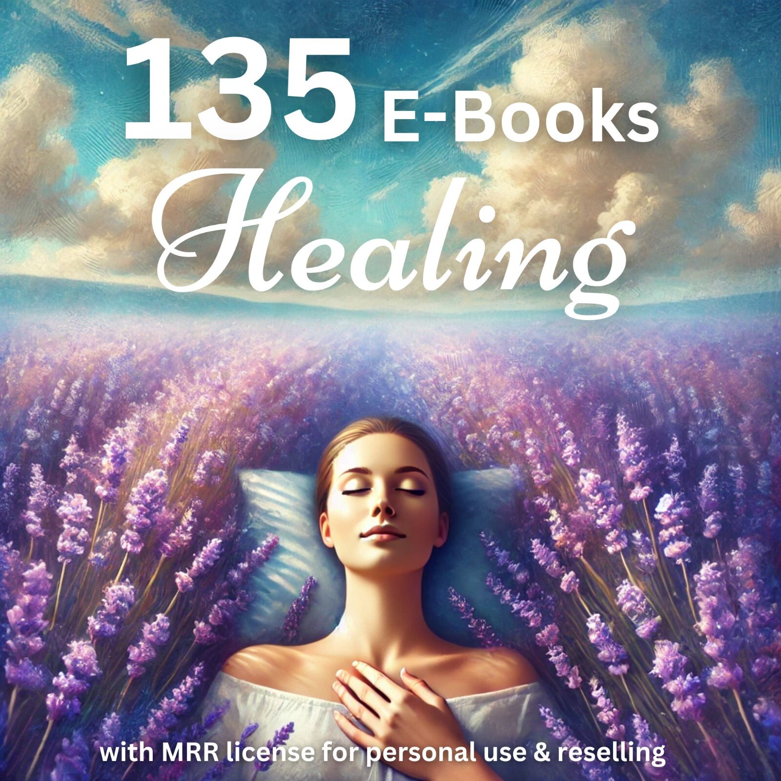 135 e-books for healing in English with MRR license
