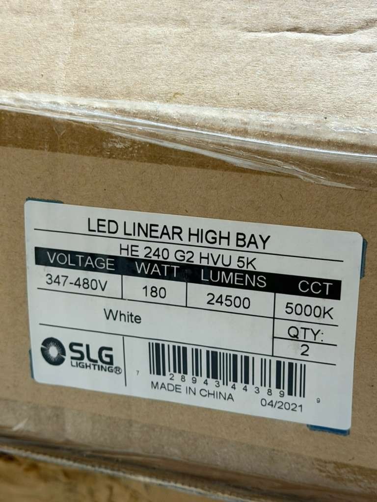 HE 240 G2 HVU 5K -HIGH BAY LIGHT 24,200 LUMENS, 480V, 5K LED LIGHTING