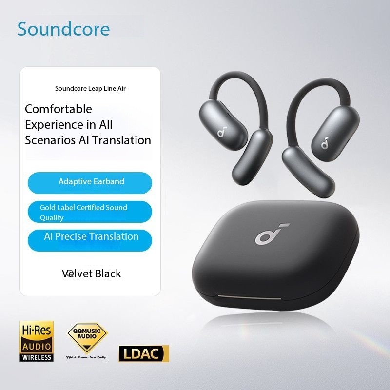 Soundcore Anker Leap Line Air Clip-On Wireless Bluetooth Translator Earphones