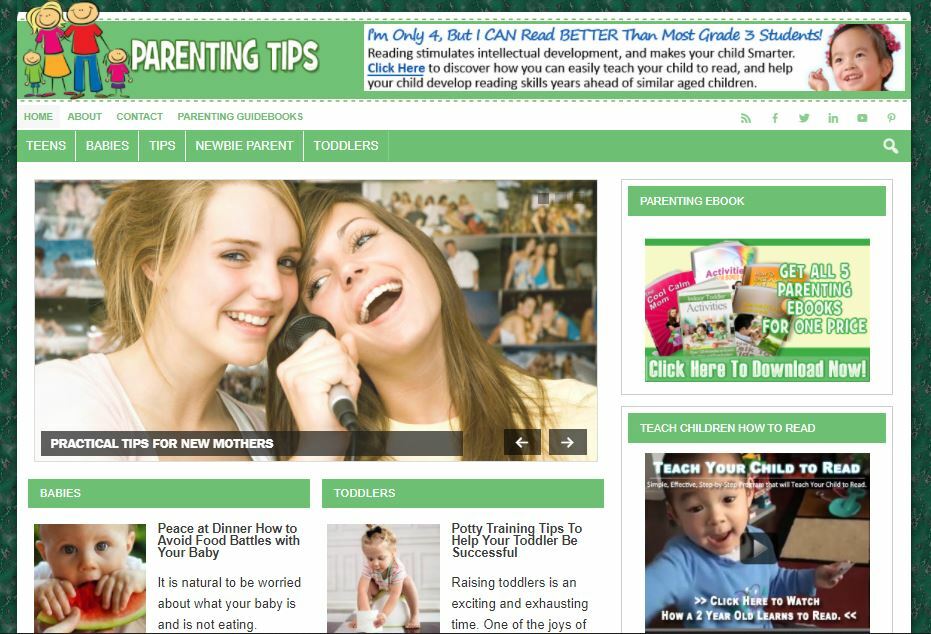 Business Opportunity – Parenting Ready Made Niche Blog Website for Sale