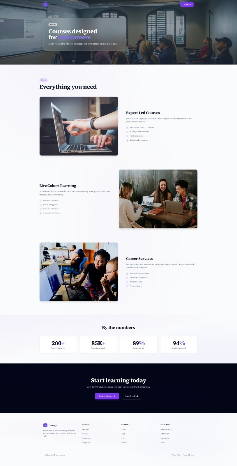 Premium Custom Website Design & Development – SEO Education service Website