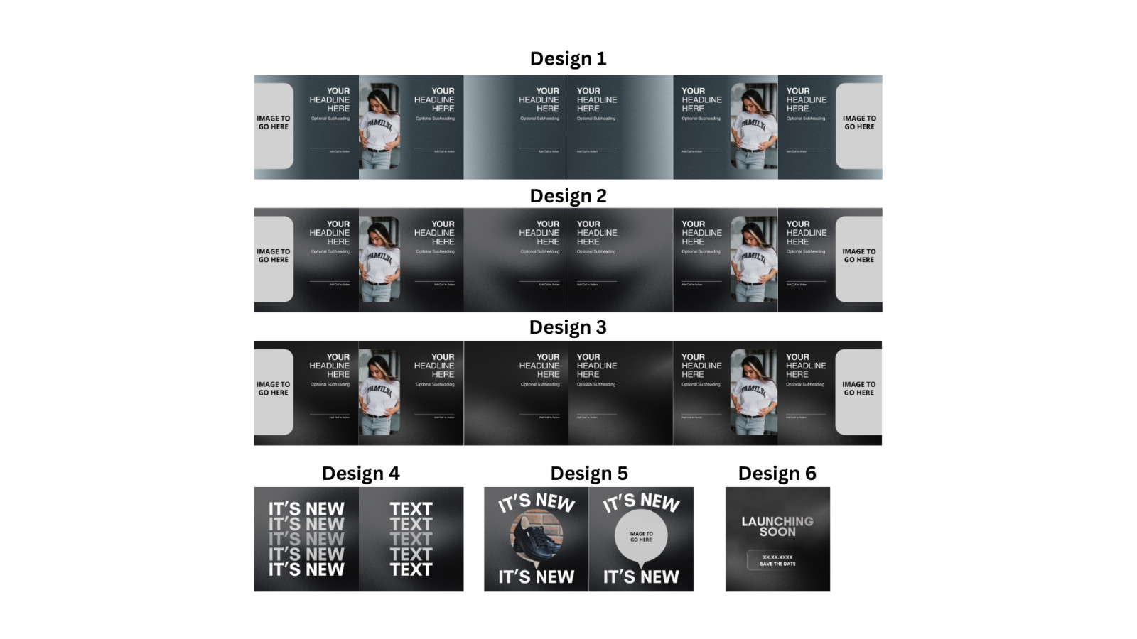 Modern Social Media Launch Template Bundle – Editable Canva Template