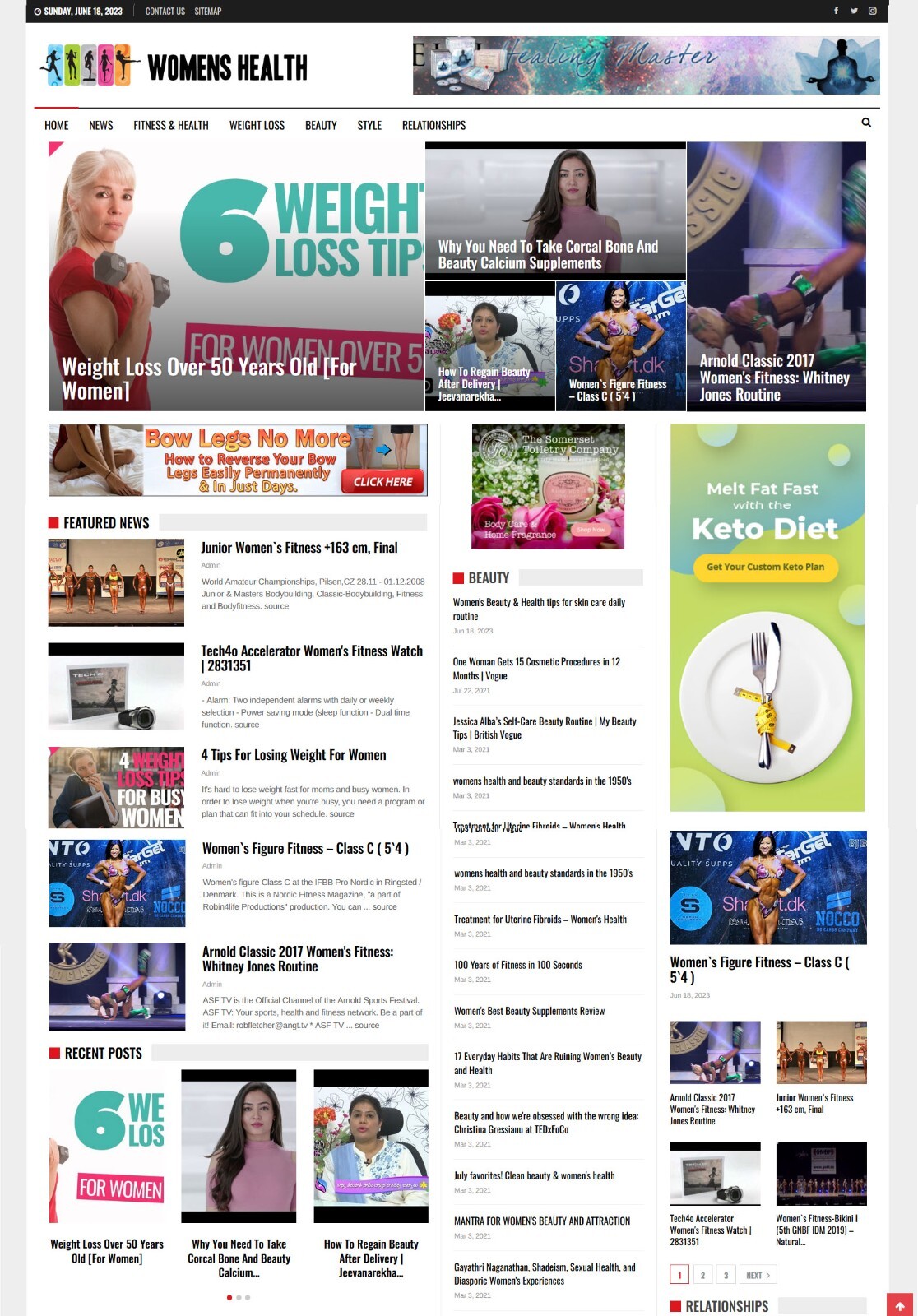 Women’s Health Tips & News Website, Make Money with Affiliates, Ads + Auto Pilot
