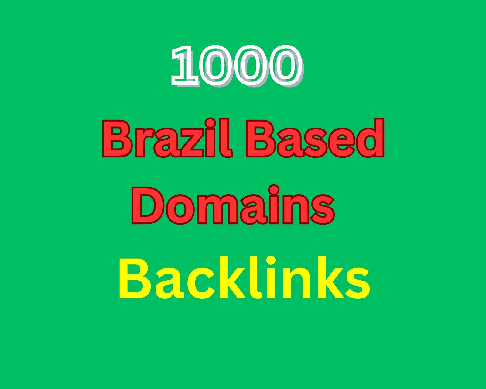 Boost Your Local SEO with 1000 Brazil based .BR Domain Backlinks