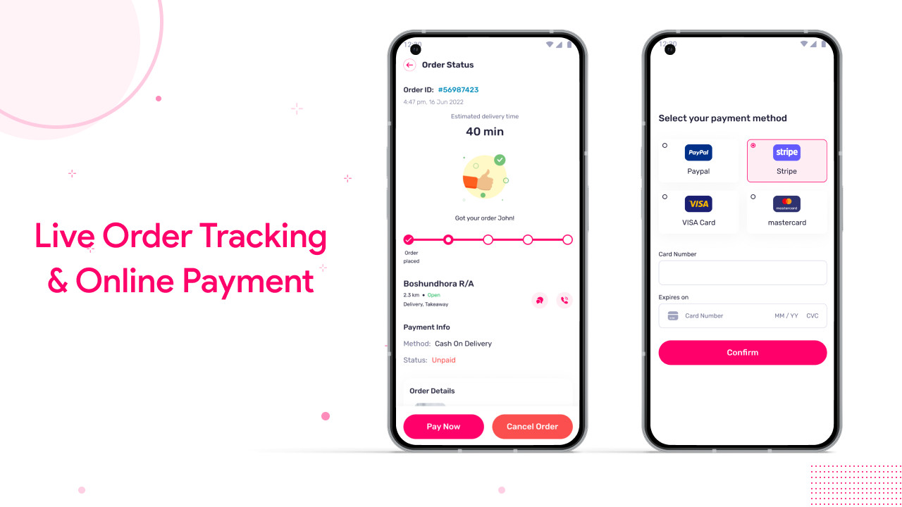 FoodCrown Flutter Food Delivery & Restaurant POS System | Android, iOS | Laravel